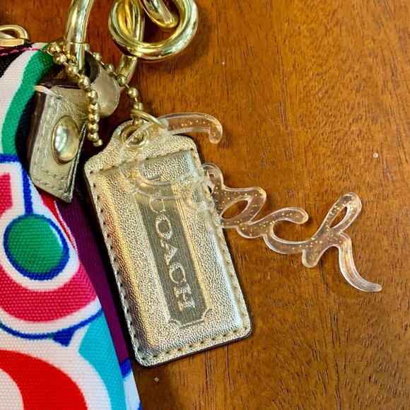 Coach Poppy Pop C gold glitter Crossbody / Shoulder Bag + Wristlet set - Picture 2 of 15